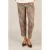 Yest slim regular waist cropped broek bruin