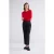 Summum Woman Round Neck Top Lyocell Wool Basics True Red