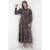 Paisley Geknoopt Midi Hemdjurk