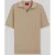 HUGO regular fit poloshirt van mix van katoen en linnen model ‘SEEMANT’