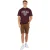 Brave Soul Heren casual korte broek van geweven stof met ruime pasvorm (Bruin)