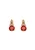 faina Oorbellen  rose-goud / rood