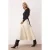 TRENDYOLMİLLA Dames Beige Effen Midi Skater Rokken