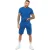 Enzo | Heren T-shirt Trainingspak Met Korte Broek Set – Blauw