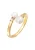 ELLI PREMIUM Ring  goud / transparant / parelwit