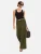 Lipsy Broek  olijfgroen / wolwit