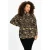 YOEK top met all over print goud/zwart