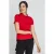 Korte Mouwen Rode Top