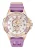 Philipp Plein Watches Analoog horloge ‘The $kull’  goud / pruim / parelwit