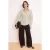 TRENDYOLMİLLA Dames Groen Geruit Lang Slim fit Overhemden