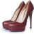 Prada rode platform pumps