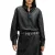AllSaints Sara Leather Shirt Black