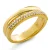 Orphelia ‘Emily’ Dames 925 Zilveren Ring – Goud ZR-7581/G