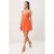 TRENDYOLMİLLA Dames Oranje Effen Kort / Mini Mouwloos Skater Jurken
