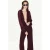 Mango semi-transparante jumpsuit met ballonmouwen – donkerrood