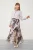 Levidor Mor Abstracte Print Chiffon Rok