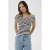 Kaffe gestreepte top donkerblauw