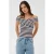 Kaffe gestreepte top donkerblauw