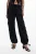 Desigual straight regular waist cargo broek zwart