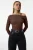 TRENDYOLMİLLA Dames Bruin Effen Lang Getailleerd Blouses