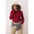 Trendyol Curve Dames Bordeaux Effen Lang Getailleerd Grote maten Blouses