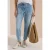 Cecil Dames Jeans met rechte pijpen en opgezette zakken in Blauw