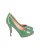 Valentino Platform Hakken in Groen Patentleer