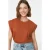 TRENDYOLMİLLA Dames Bruin Effen Mouwloos Regular fit T-shirts