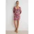 TRENDYOLMİLLA Dames Rood Dierenprint Kort / Mini Lang Stijlvol/Avond Bodycon Jurken