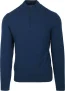 Steppin’ Out Half Zip Trui Merinowol Marine Blauw