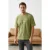 TRENDYOL MAN Jongens Groen Slogan Kort Oversized T-shirts