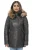 Dames gewatteerde leren parka jas-Curitiba