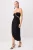 TRENDYOLMİLLA Dames Zwart Effen Maxi Mouwloos Asymmetrisch Jurken