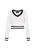 faina Trui  zwart / offwhite
