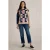 White Stuff City Check Heart Jumper Natural Multi