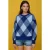 Diamantpatroon Crew Neck Trui