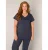 Base Level Curvy Shirt met V-hals Lilly