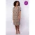 Exxcellent midi jurk met dierenprint bruin