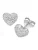 Smart Jewel Oorbellen  zilver / transparant