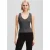 Karl Lagerfeld Ribbed V-neck Tank Melange Grey Melange