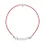 Diamond Bracelet HART 0.050 CTS Nylon Red 925