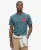 Superdry Mannen Great Outdoor T-shirt met Print op de Borst Blauw