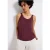 Street One Dames Top in structuurmix in Rood