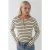 Gestreepte Button-Kraag T-Shirt