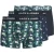 Jack & Jones Heren boxershorts trunks microfiber jacflamingo flamingo print 3-pack donkerblauw