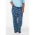 Zizzi high waist gebloemde wide leg jeans medium blue denim