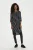 Jurk Regular fit black white