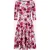 Topvintage exclusive ~ Tess Floral swing jurk in roze