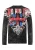 CIPO & BAXX Shirt  blauw / cranberry / zwart / wit