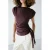 Mango top – donkerrood